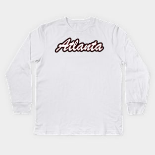 Football Fan of Atlanta Kids Long Sleeve T-Shirt